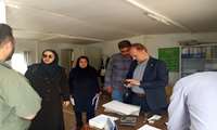 بازدید مدیر شبکه و رئیس مرکز بهداشت ابهر از سه مرکز خدمات سلامت