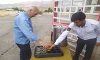 توزیع شربت در بیمارستان رازی ماهنشان به مناسبت ایام سوگواری سید الشهدا